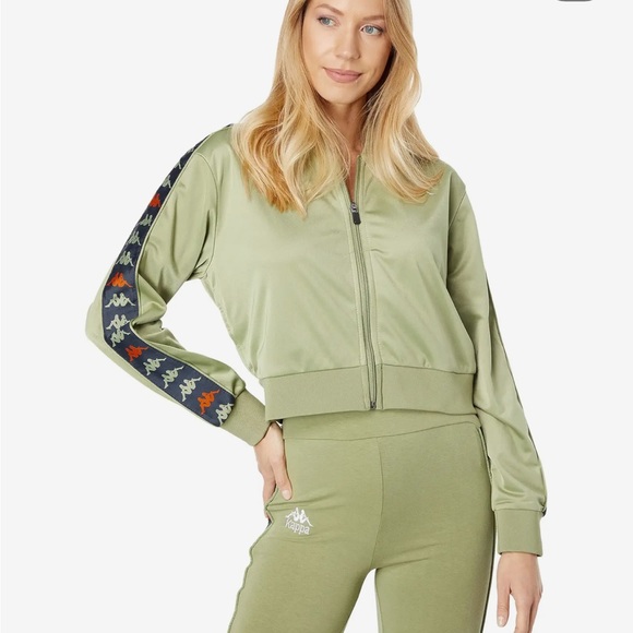 kappa green osbar track jacket - Picture 2 of 5